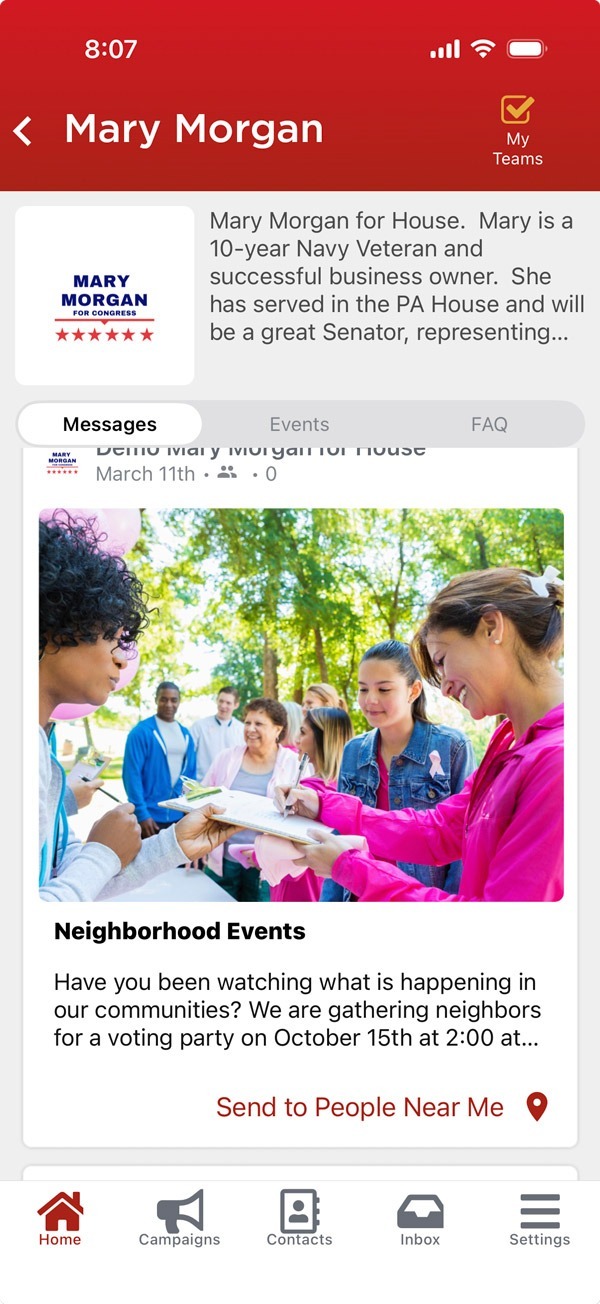 SwipeRed app on a smartphone