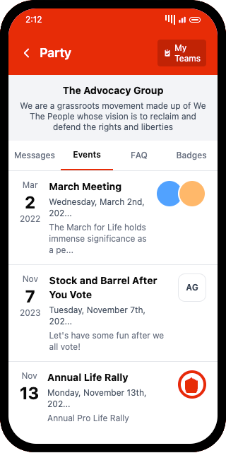 SwipeRed app on a smartphone